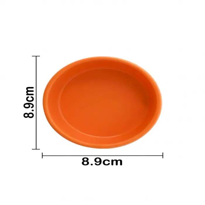 Flanera de melamina naranja de 8.9x8.9x3cm - Image 2