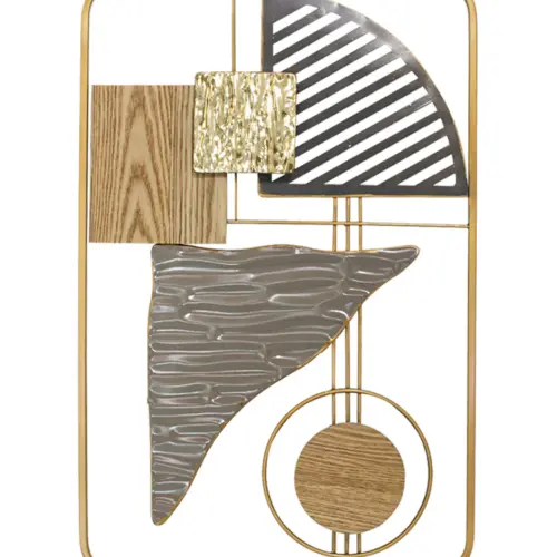 Cuadro de metal diseño abstracto de 40.0×59.7×3.2cm
