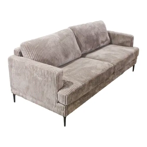 Sillón de 2 plazas café de 202x86x69cm