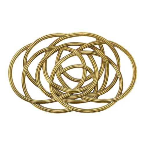 Base de poliresina diseño varas dorado de 28.5×18.5×3.5cm