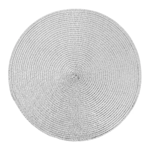 Mantel invidual plateado de 36 cm