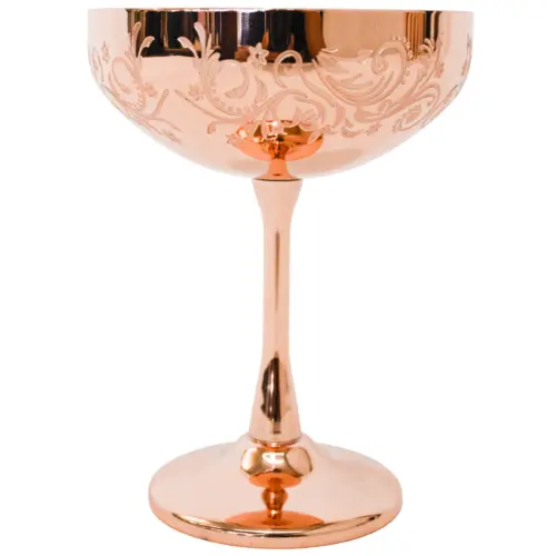 Copa de acero inoxidable cobre de 7.5×7.5x14cm
