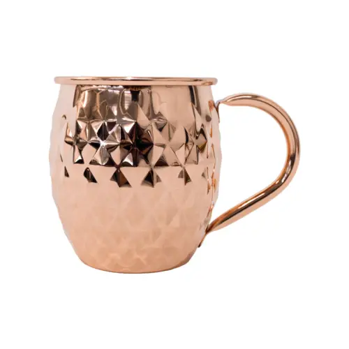 Taza de acero inoxidable cobre de 550ml de 9.8×8.8×12.1cm