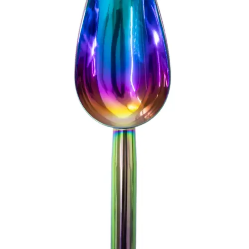 Cuchara de acero inoxidable para hielos multicolor de 9×20.2×0.1cm