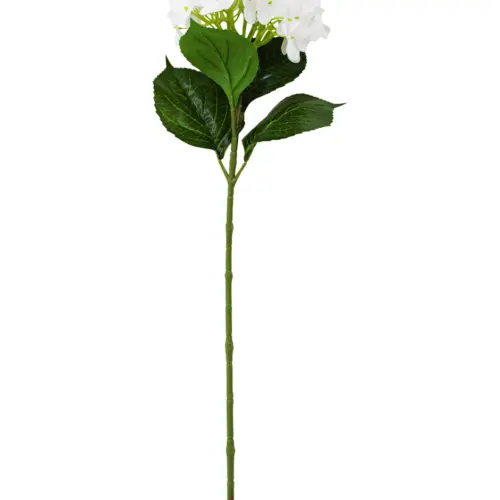 Vara de hortensia blanca de 18x66x0.1cm