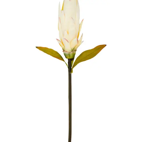 Vara de flor artificial exotica blanca
