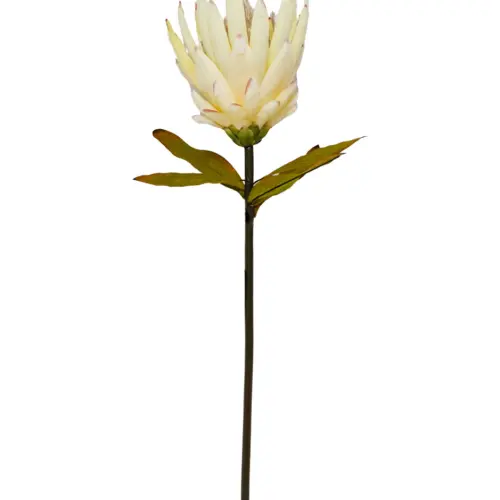 Vara de flor artificial exotica blanca
