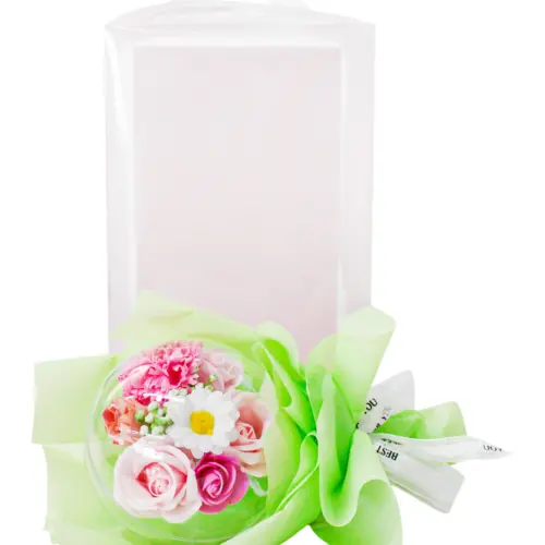 Bouquet de flores verdes en display