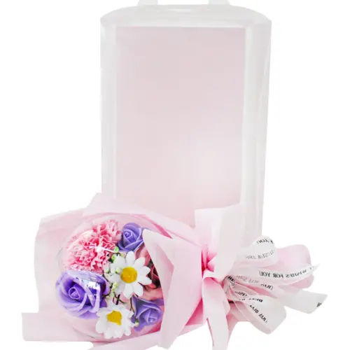 Bouquet de flores rosa en display