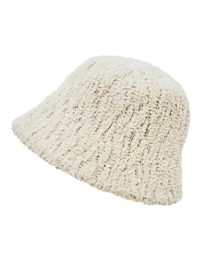 Sombrero de invierno de tela beige de 24.5x24.5x15cm - Image 2