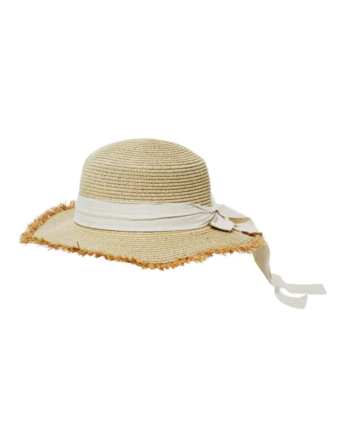 Sombrero de verano con listón beige de 35x35x9cm - Image 2