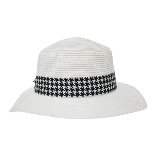 Sombrero de verano blanco de 33x33x9cm