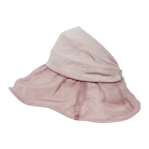 Sombrero de verano de tela rosa de36x36x19cm