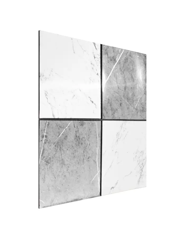 Adhesivo de plástico blanco con gris de 30x30cm30x30x0.3cm - Image 3