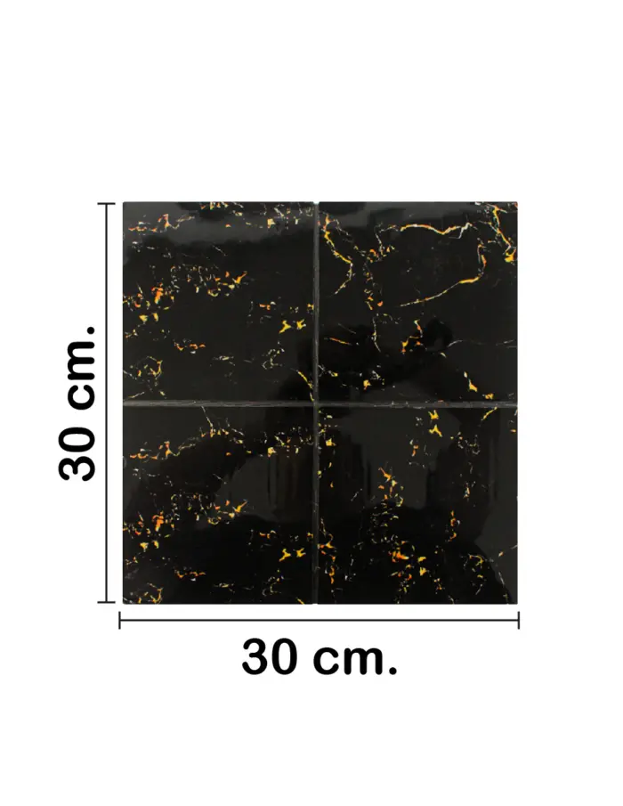 Adhesivo de plástico negro de 30x30cm30x30x0.3cm - Image 2