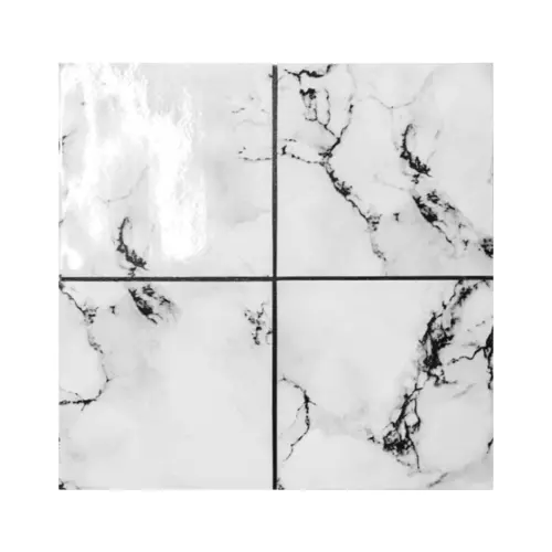 Adhesivo de plástico blanco con negro de 30x30cm30x30x0.3cm