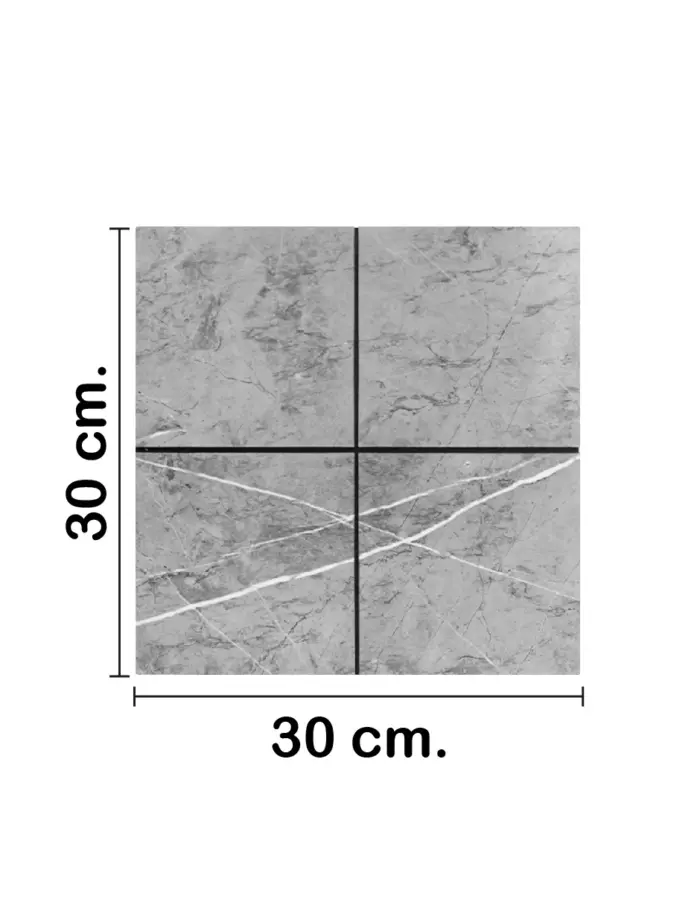 Adhesivo de plástico gris de 30x30cm30x30x0.3cm - Image 2