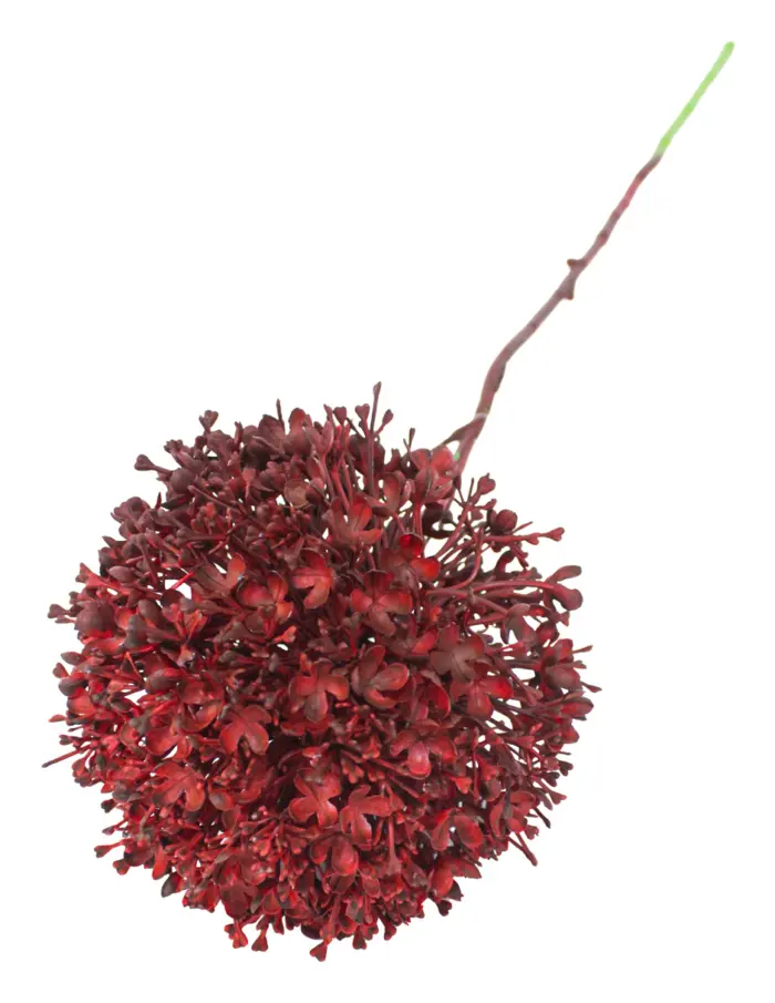 Vara de flor artificial de plástico vino de 12x78x0.1cm - Image 3