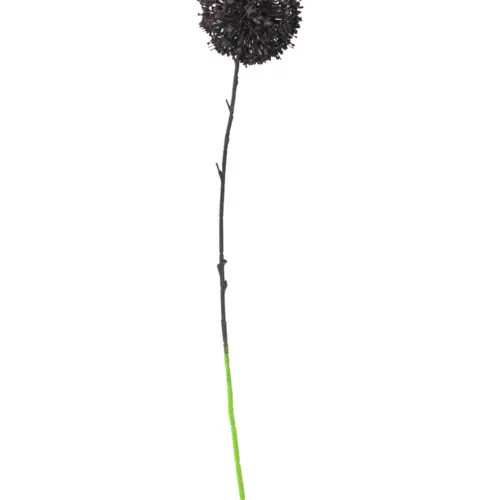 Vara de flor artificial de plástico negro de 12x78x0.1cm