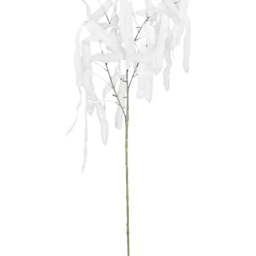 Vara de hojas artificial blanca de 20x101x0.1cm