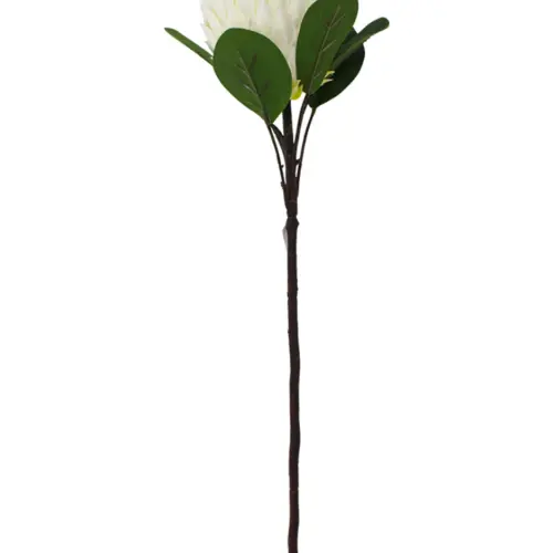 Vara de flor artificial diente de leon blanca de 12x70x0.1cm