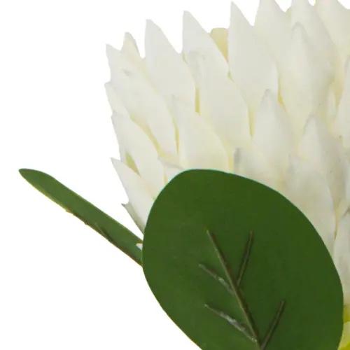 Vara de flor artificial diente de leon blanca de 12x70x0.1cm