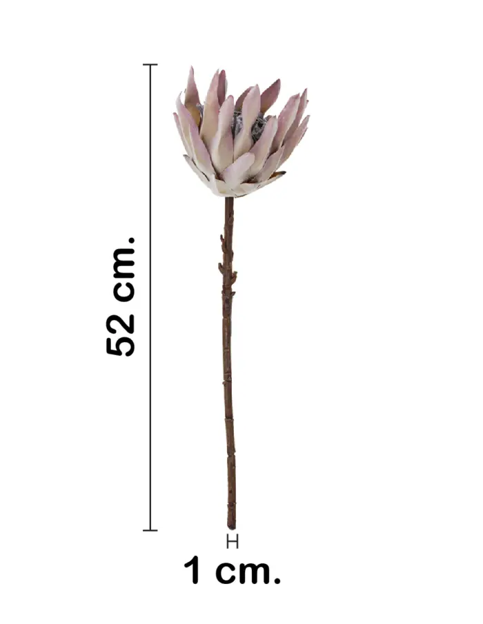 Vara de flor artificial exotica rosa de 15x50x0.1cm - Image 2