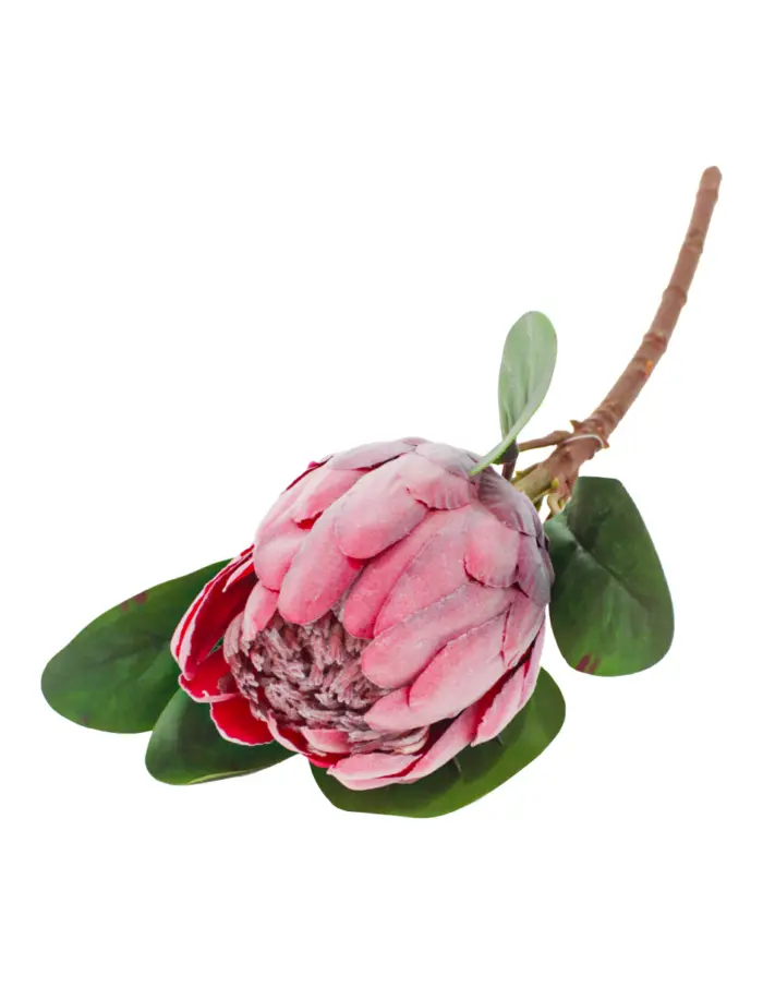 Vara de flor artificial de alcachofa rosa de 16x54x0.1cm - Image 3