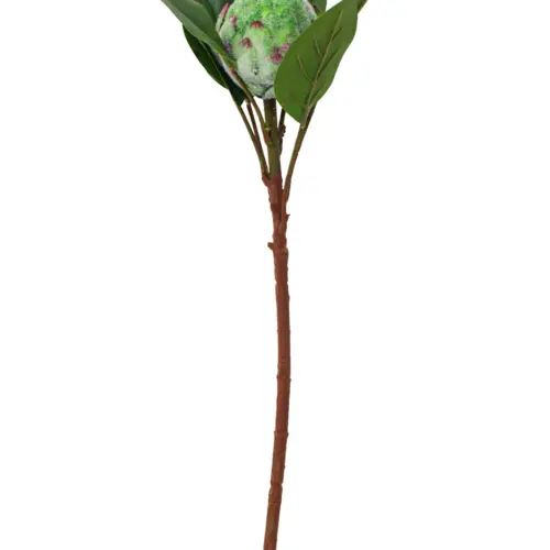 Vara de flor artificial de alcachofa verde de 7.5x50x0.1cm