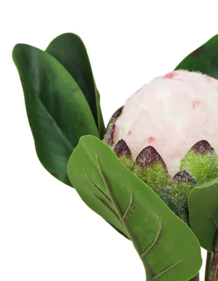 Vara de flor artificial de alcachofa rosa de 7.5x50x0.1cm - Image 3