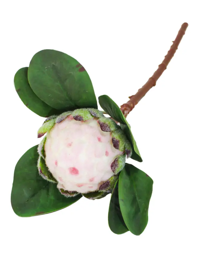 Vara de flor artificial de alcachofa rosa de 7.5x50x0.1cm - Image 4