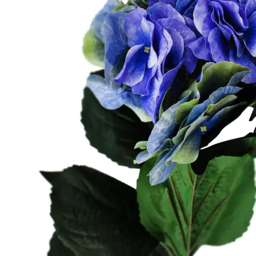 Vara de flores artificiales de hortensias azules de 20x104x0.1cm