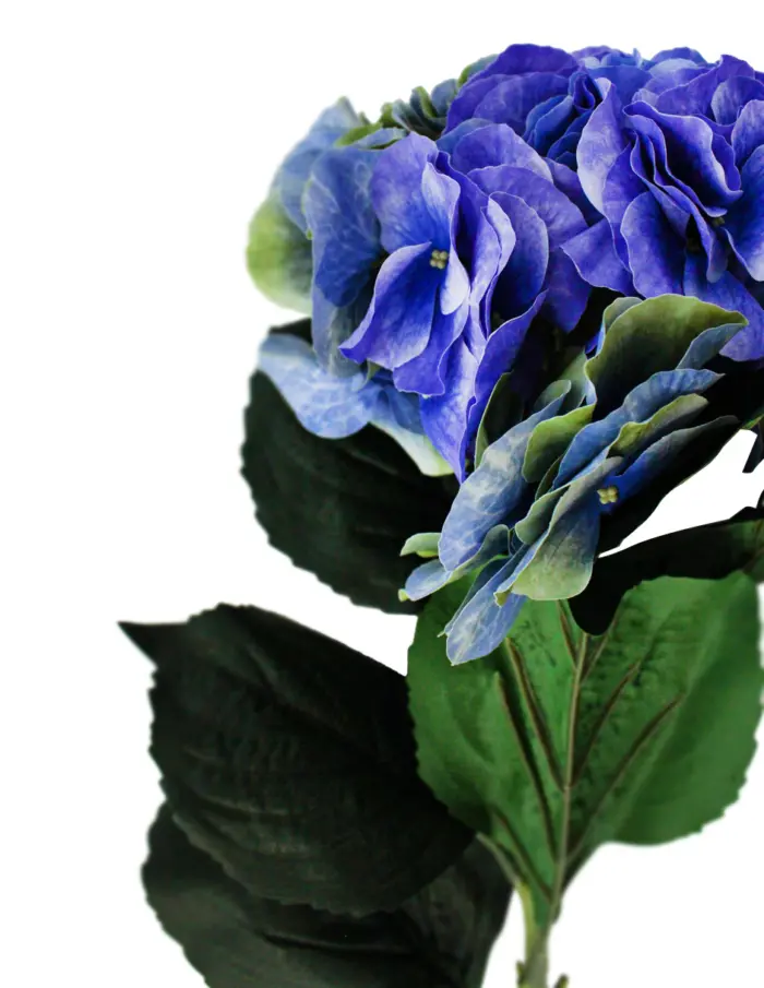 Vara de flores artificiales de hortensias azules de 20x104x0.1cm - Image 2