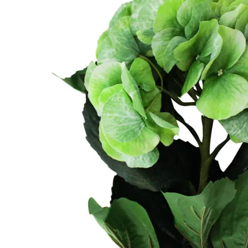 Vara de flores artificiales de hortensias verde de 20x104x0.1cm