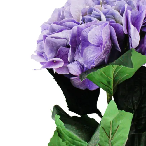 Vara de flores artificiales de hortensias lila de 20x104x0.1cm