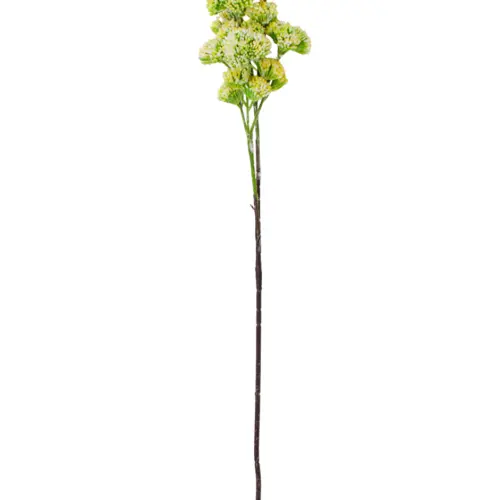 Vara de flor artificial de plastico amarillo de 17x64x0.1cm