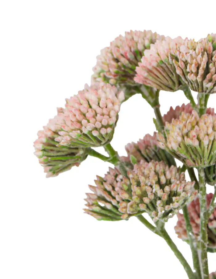 Vara de flor artificial de plstico rosa de 17x64x0.1cm - Image 3