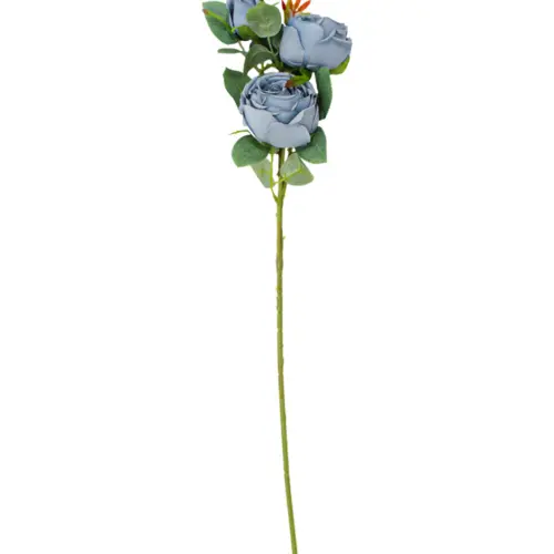 Vara de rosas artificial azules de 13x64x0.1cm