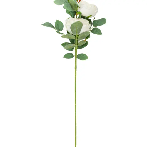 Vara de rosas artificial blancas de 13x64x0.1cm