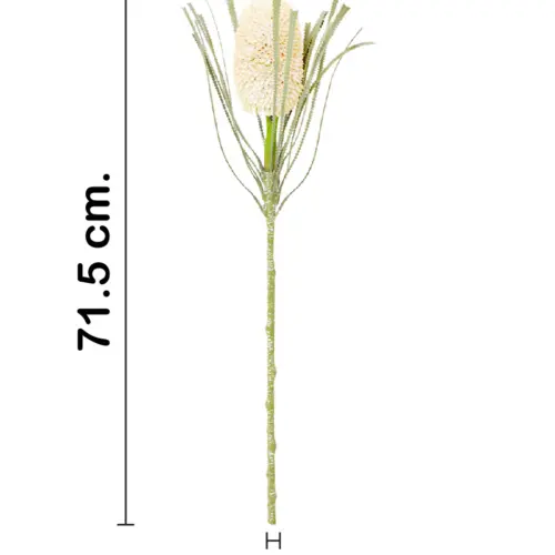 Vara de flor artificial exotica blanca de 20x70x0.1cm