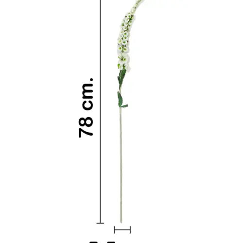 Vara de flor artificial de margarita blanca de 5.5×77.5×0.1cm