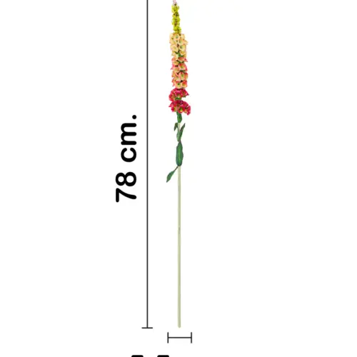 Vara de flor artificial de margarita roja de 5.5×77.5×0.1cm