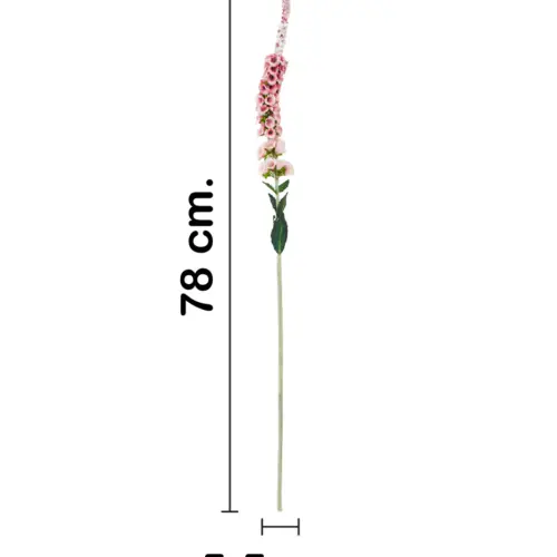 Vara de flor artificial de margarita rosa de 5.5×77.5×0.1cm