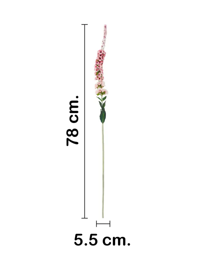 Vara de flor artificial de margarita rosa de 5.5x77.5x0.1cm - Image 2