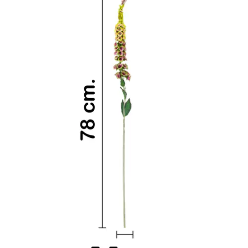 Vara de flor artificial de margarita morada de 5.5×77.5×0.1cm