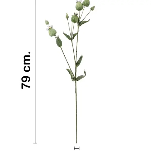 Vara de flores artificiales blancas de 16x78x0.1cm