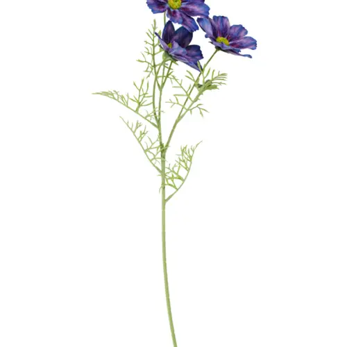 Vara de flores artificiales de margaritas moradas de 20x64x0.1cm