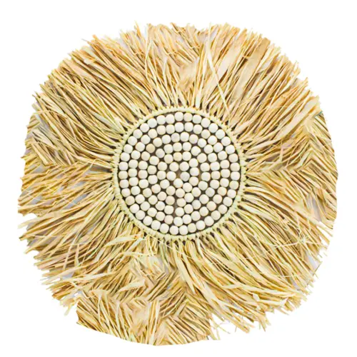 Cuadro de pared de fibras naturales de 49x49x0.1cm