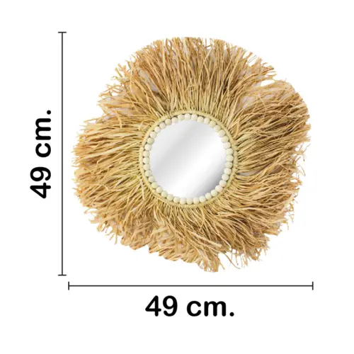 Cuadro de pared de fibras naturales de 50x50x0.1cm