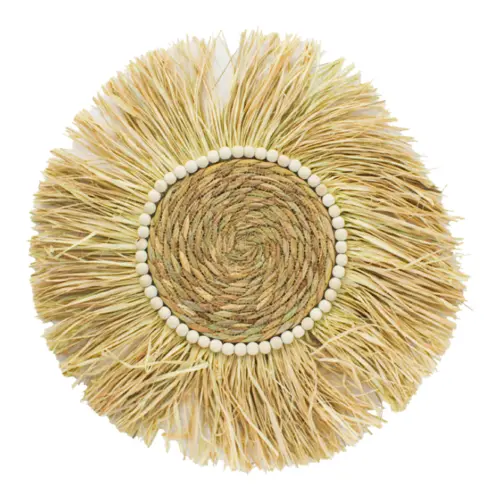 Cuadro de pared de fibras naturales de 48x48x0.1cm